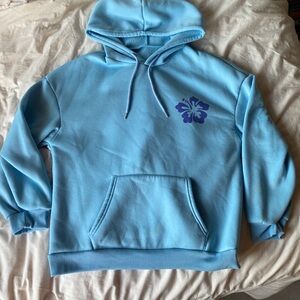 Light blue summer surf hoodie